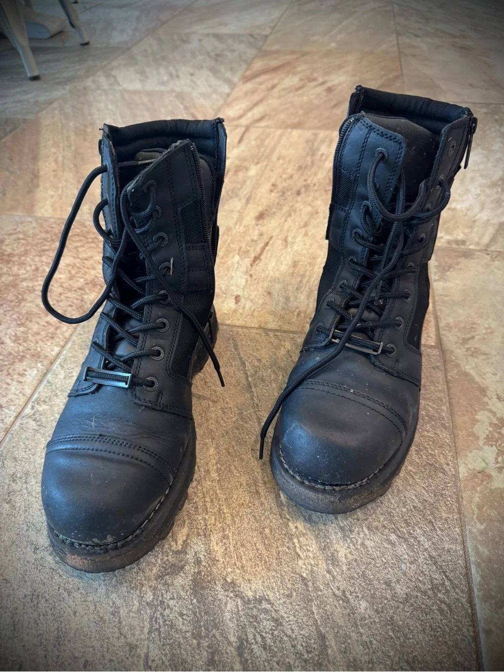 Harley-Davidson Boxbury 7-inch Blacked-Out Motorcycle Boots D93370